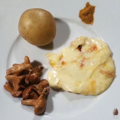 JB Morilles raclette chanterelles vinaigre